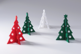 Vánoční ozdoba 3D stromeček 78x59 mm