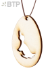 Dřevěné velikonoční vajíčko vzor kačenka